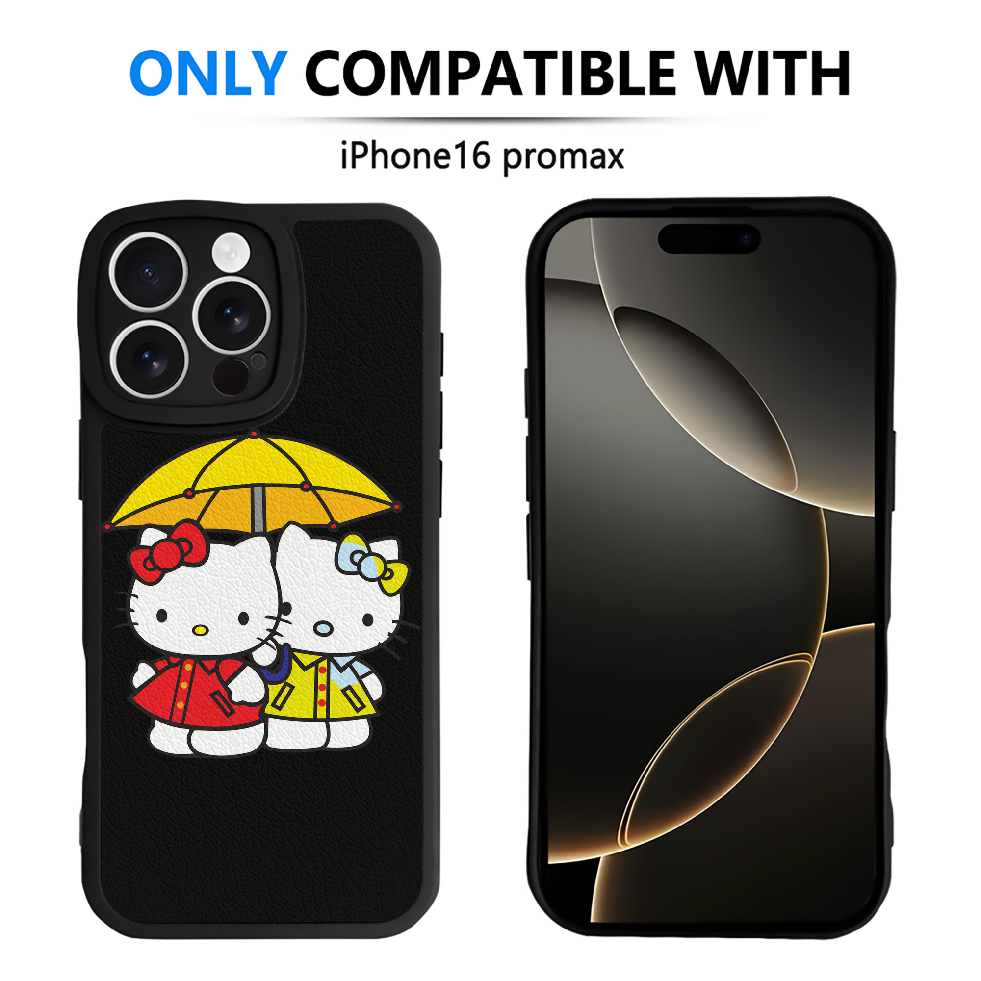 （画像用） Hello Kitty ハローキティ 【iPhone 16シリーズ対応】シリコンスマホケース（レザー調） 材質：シリコン